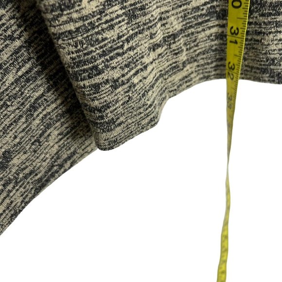 Soma Black Tan Long Sleeve Marled Tunic Top XL - Picture 4 of 7